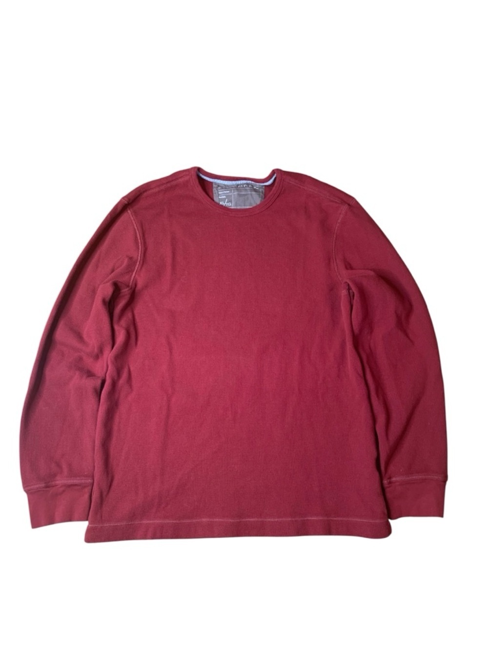 Banana Republic Red Waffle Knit Thermal Long Sleeve Shirt - XL